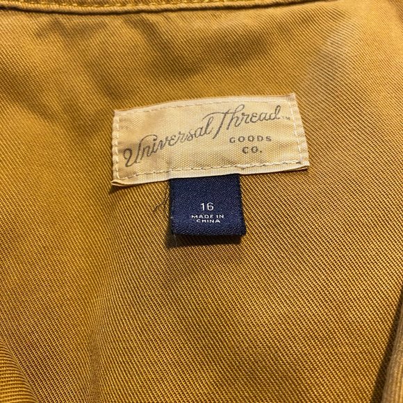 UNIVERSAL THREAD JUMPSUIT MUSTARD WOMENS SIZE 16 - Picture 7 of 7